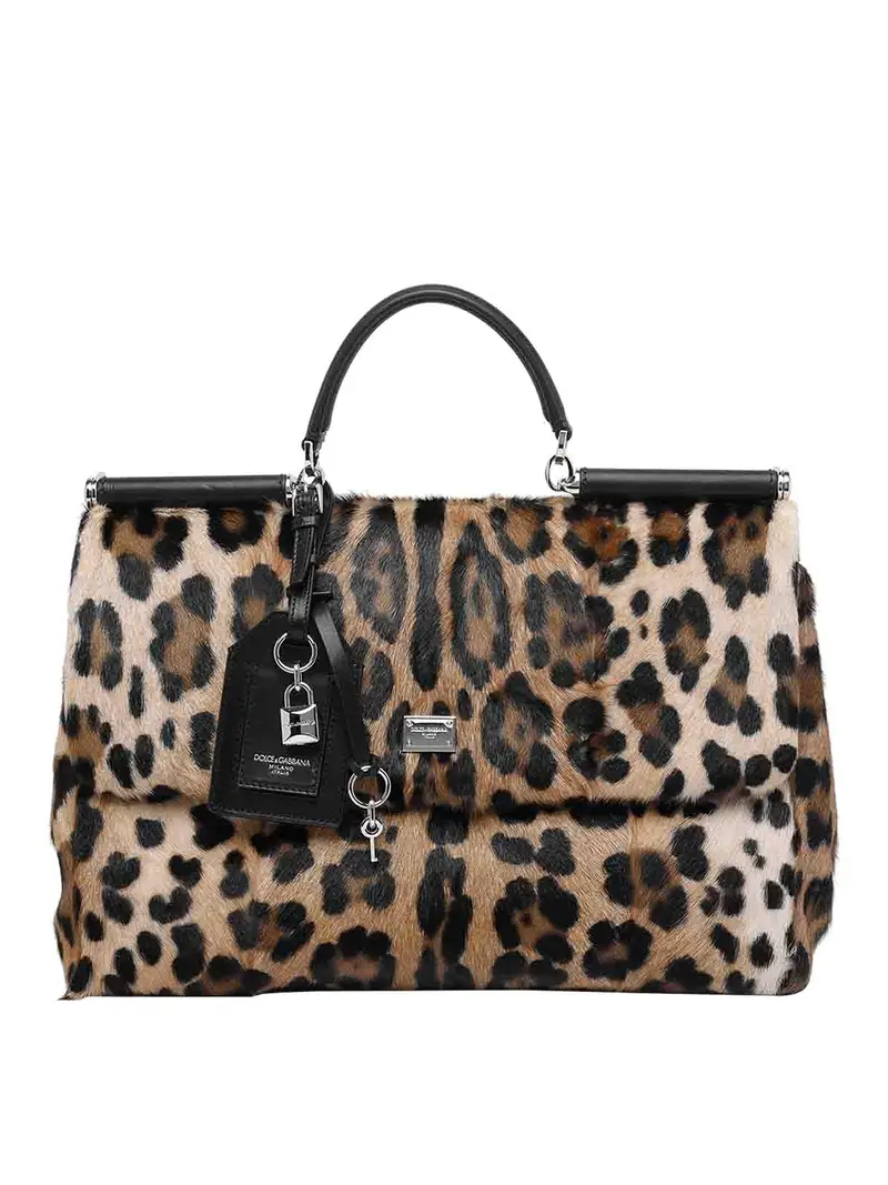 Borsa My Sicily con stampa Leo Marrone