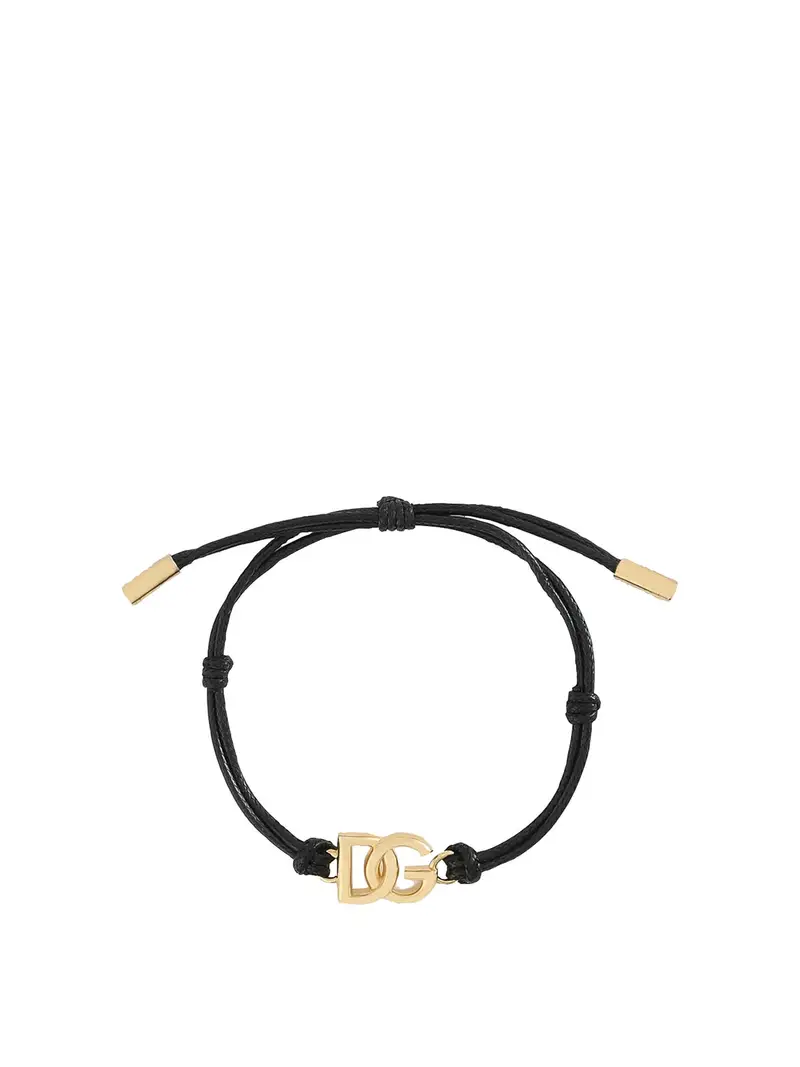 Bracciale con logo DG nero