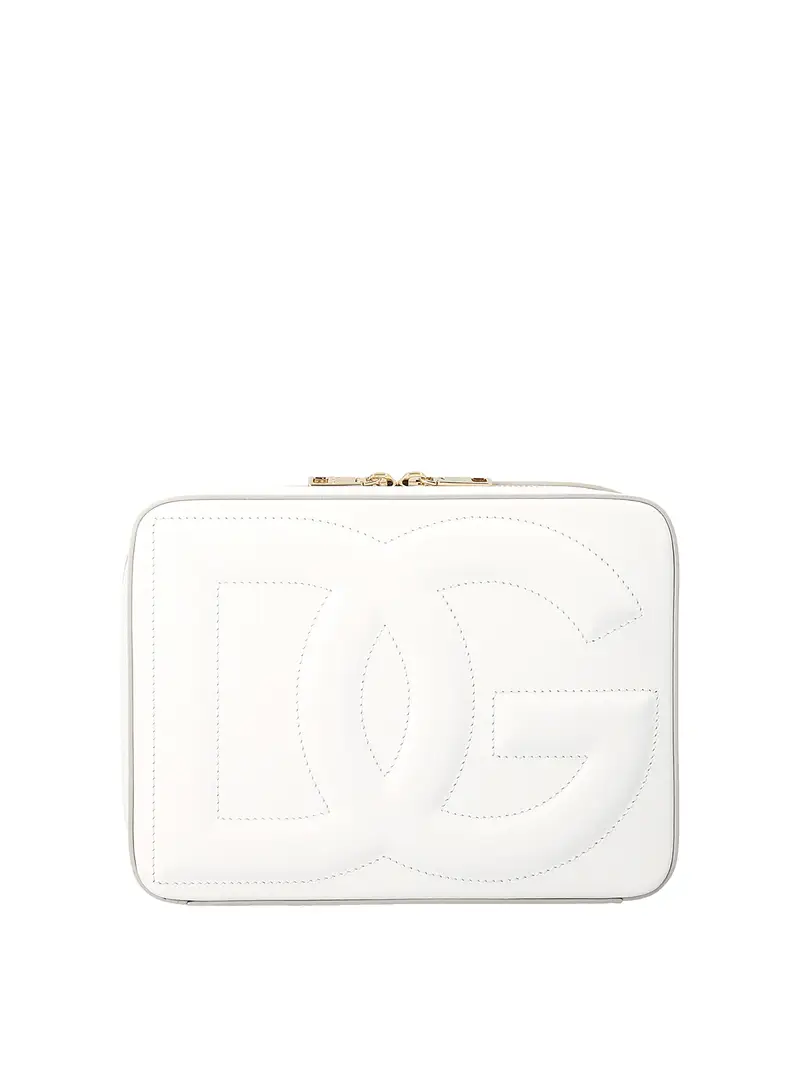 Camera bag in pelle Bianco