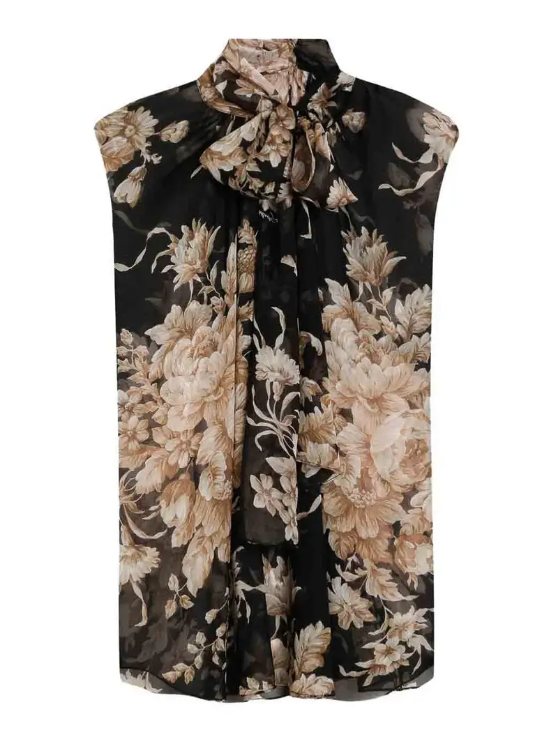 Camicetta senza maniche Nero