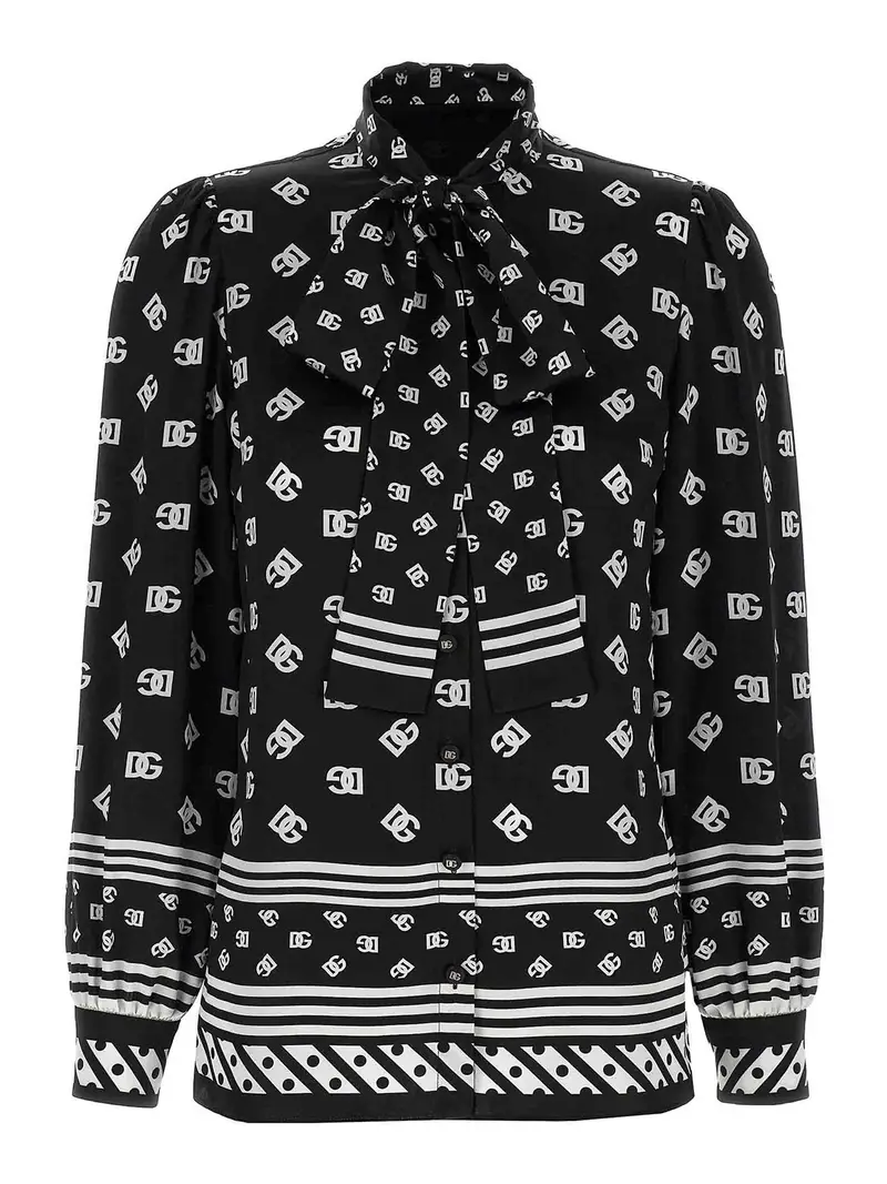 Camicia di seta Bianco