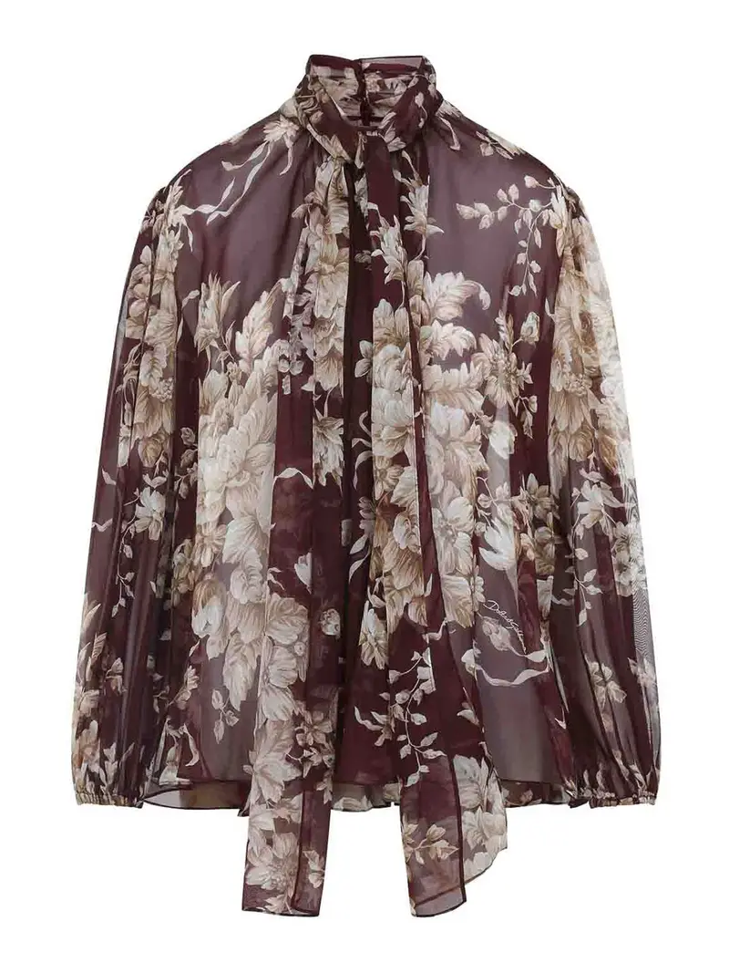 Camicia di seta Dolce & Gabbana Rosa