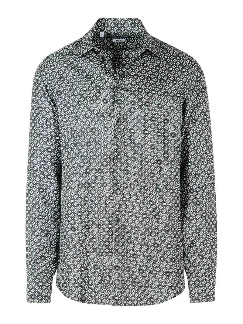 Camicia di seta nera Nero