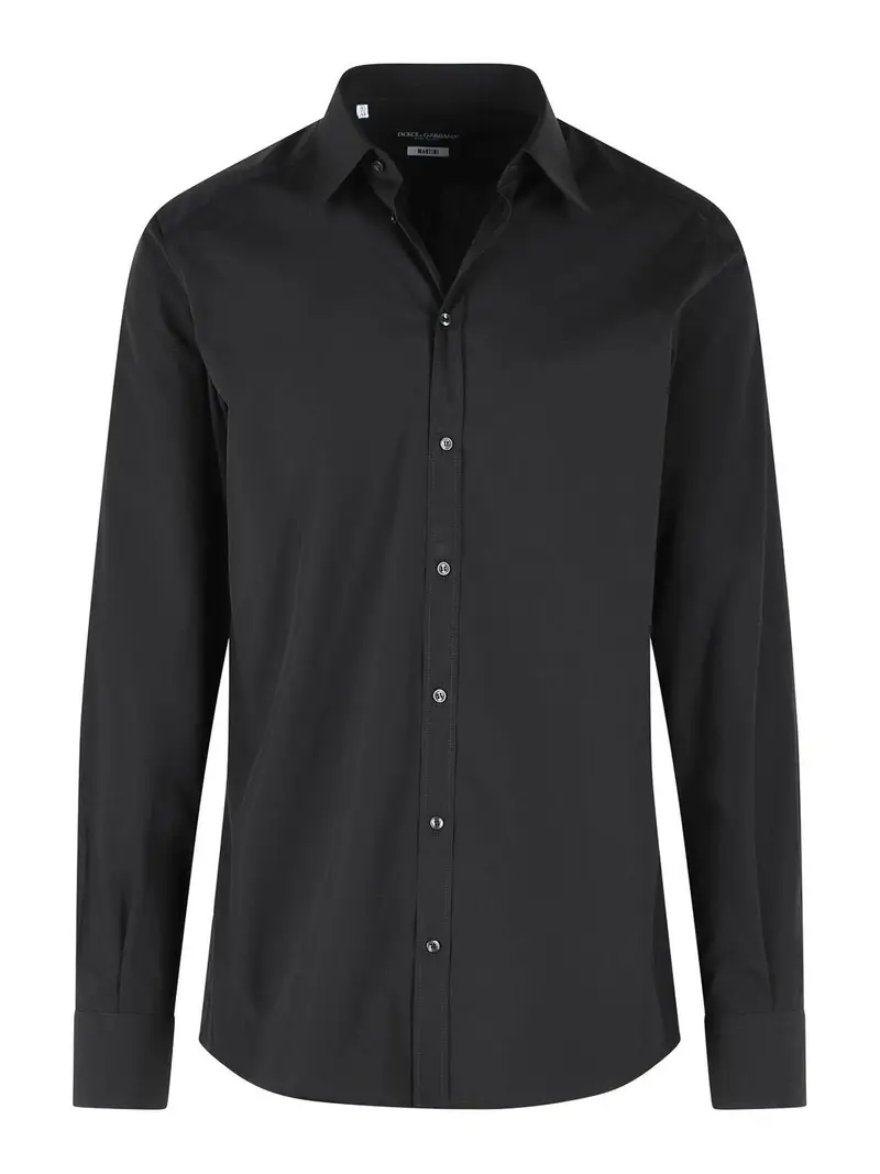 Dolce & Gabbana Camicia in cotone nero