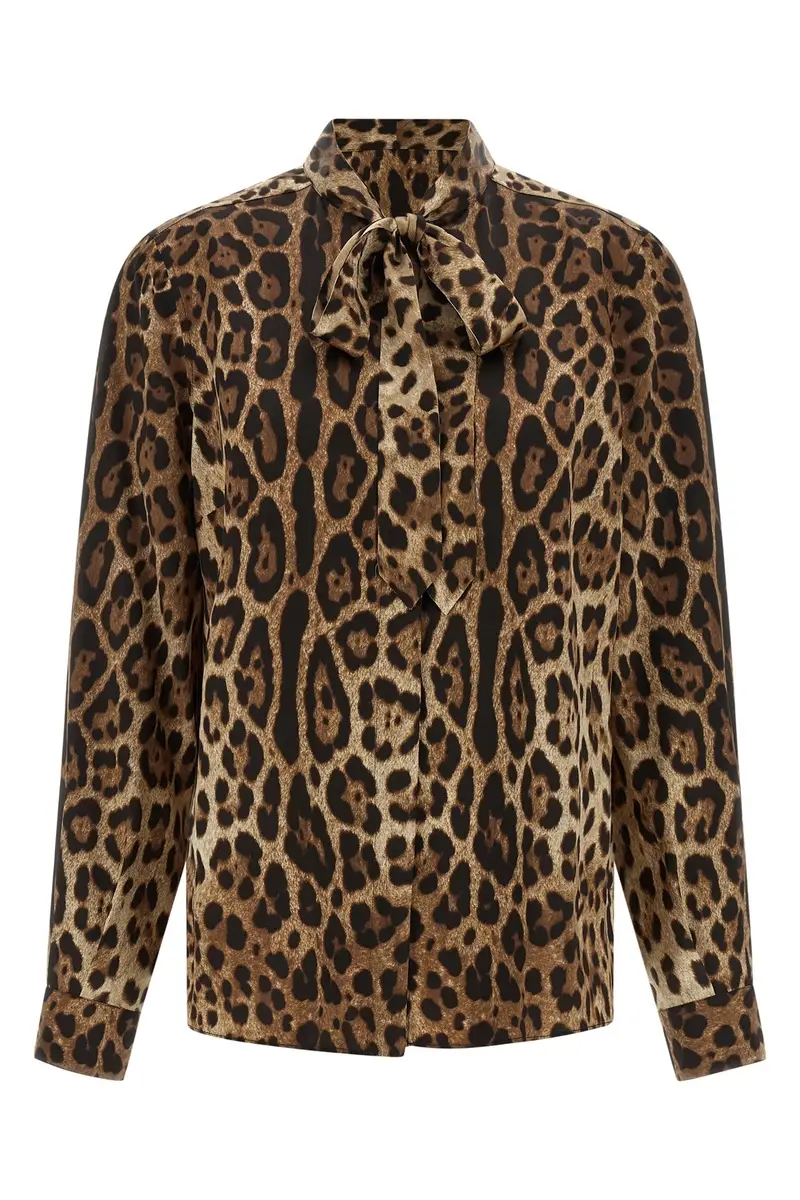 Camicia Leopardo Marrone
