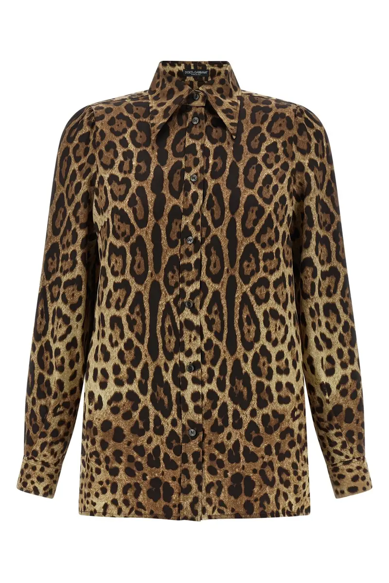 Camicia Leopardo Marrone