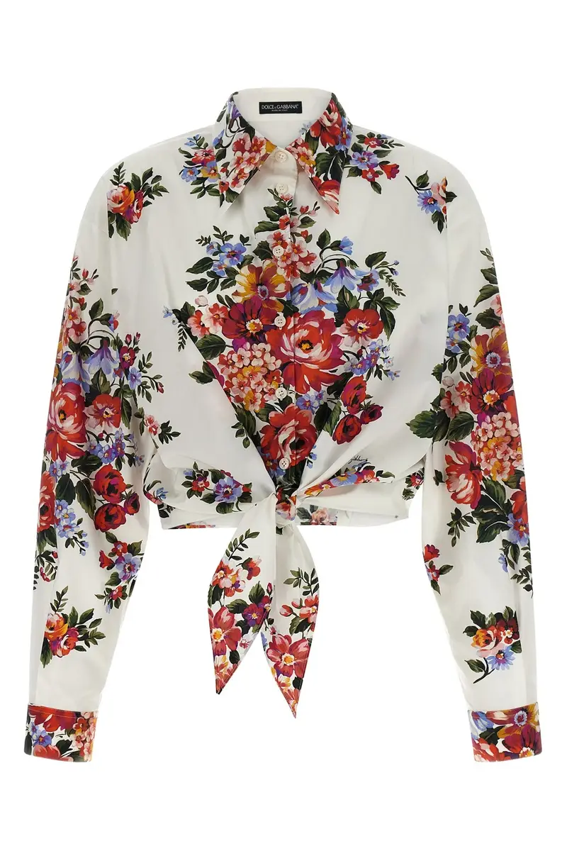 Camicia Mazzo Di Fiori Bianco