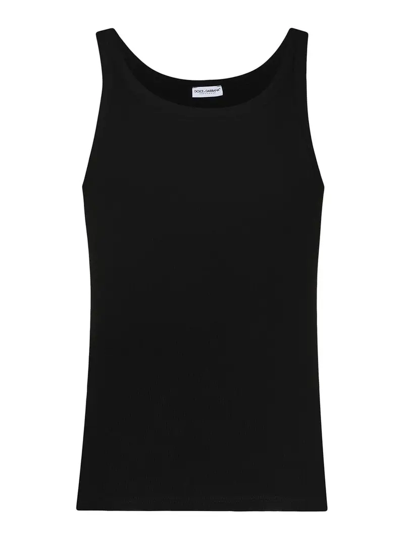 Canotta in cotone Nero