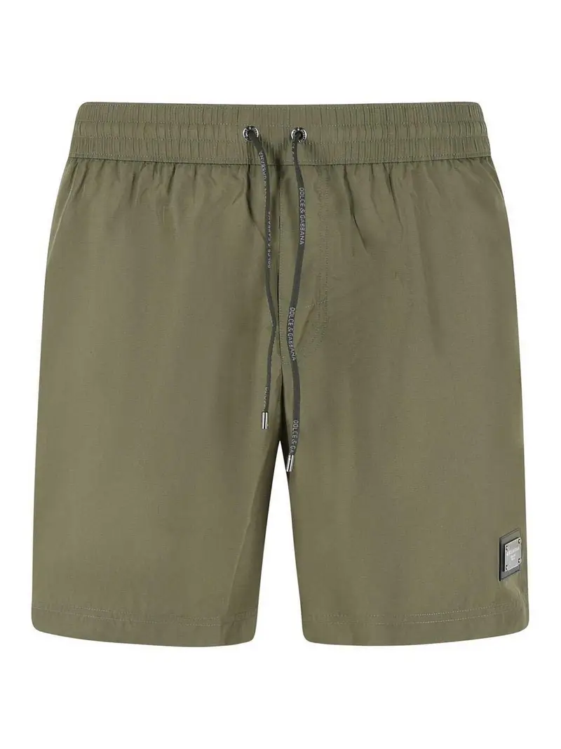 Costume da bagno in poliestere verde