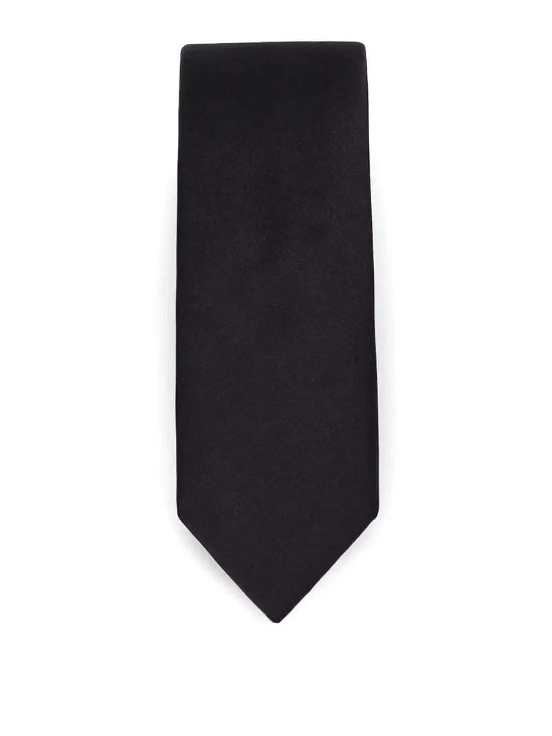 Cravatta con logo blu navy