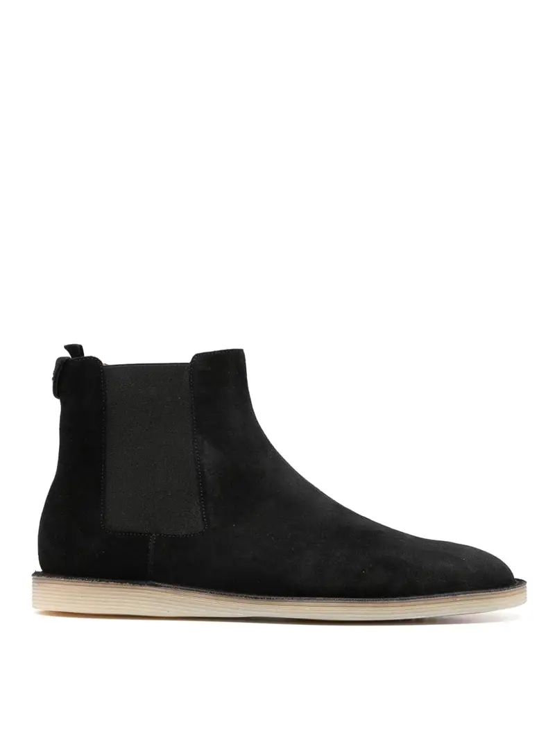 Dolce &Amp Gabbana Suede Ankle Boots Nero