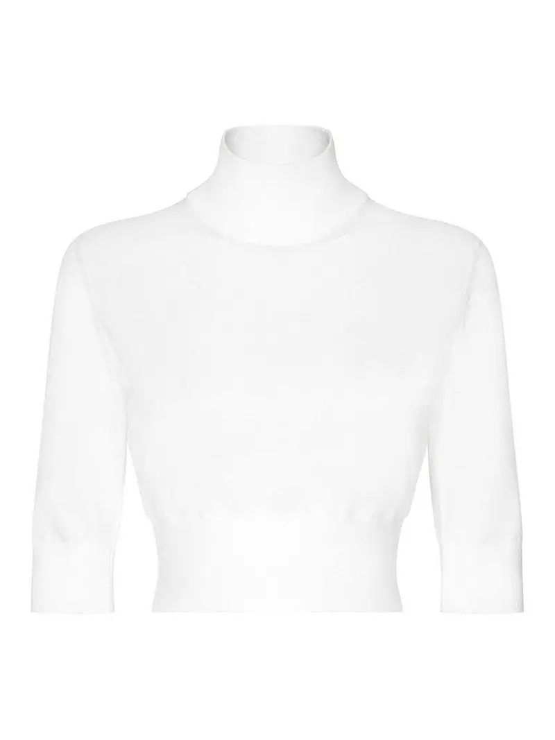 Dolce&Ampgabbana Maglione Dolcevita Bianco