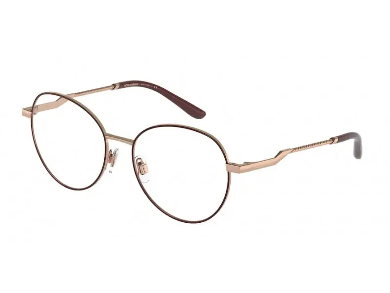 Dolce & Gabbana Donna DG1333 1351 Montature da vista Metallo Oro rosa  Rotonda