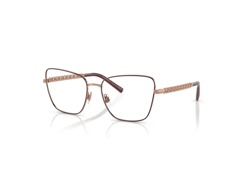 Dolce & Gabbana Donna DG1346  1333 Montature da vista Acciaio Rosa Trasparente Farfalla Normale