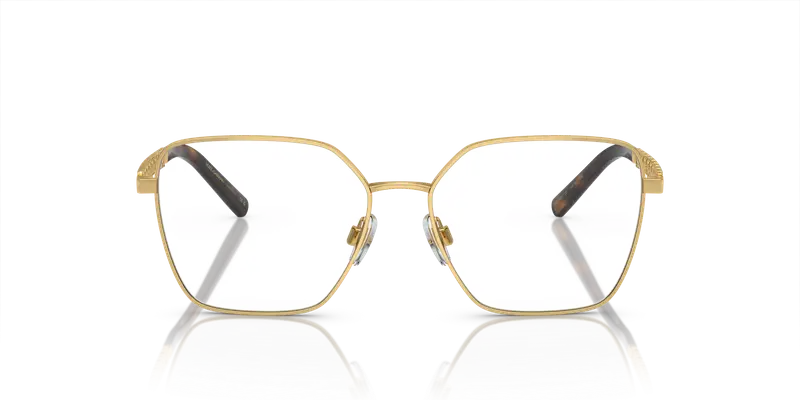 Dolce & Gabbana Donna DG1351 02 Montature da vista Acciaio Oro Trasparente Squadrata Normale miniatura 2