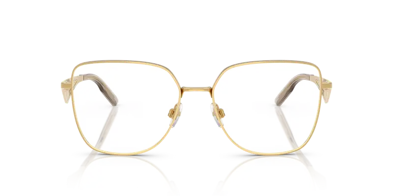 Dolce & Gabbana Donna DG1358 02 Montature da vista Metallo Oro Trasparente Squadrata Normale miniatura 2