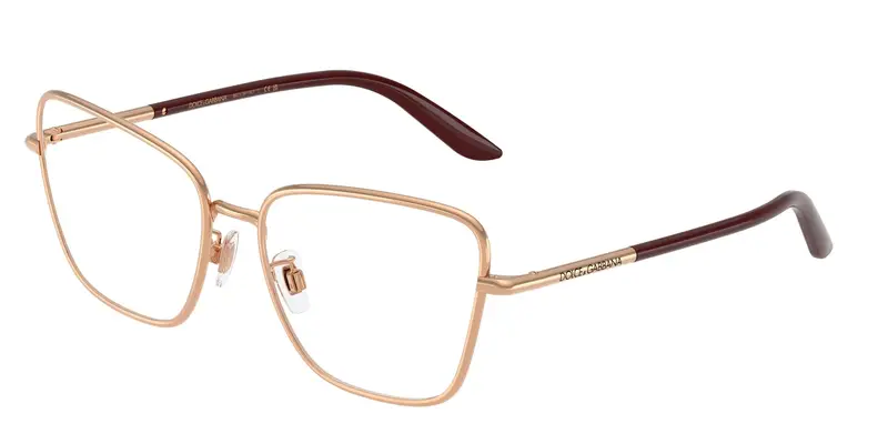 Dolce & Gabbana Donna DG1359 1298 Montature da vista Metallo Oro Trasparente Cat Eye Normale