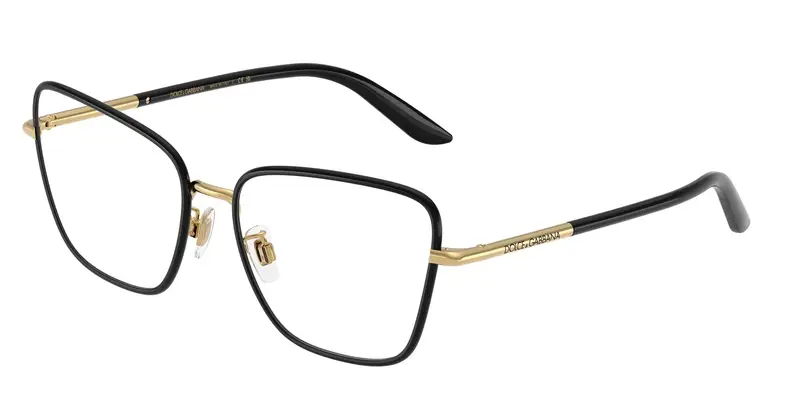 Dolce & Gabbana Donna DG1359 1334 Montature da vista Metallo Nero Trasparente Cat Eye Normale