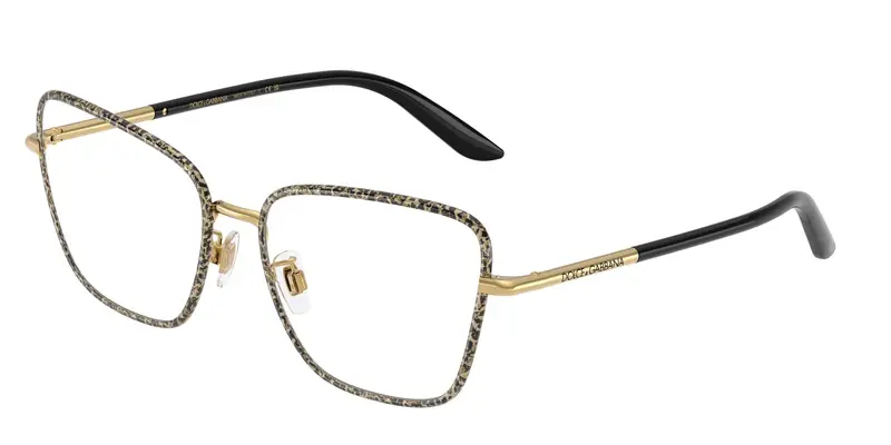 Dolce & Gabbana Donna DG1359 1364 Montature da vista Metallo Oro Trasparente Cat Eye Normale
