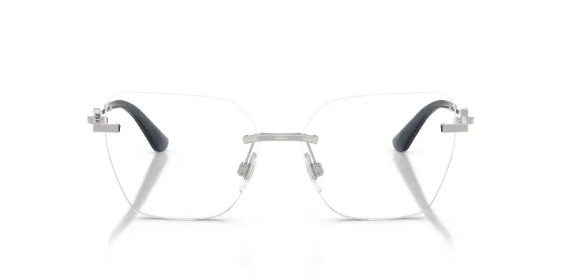 Donna DG1363 05 Montature da vista Metallo Argento Trasparente Cat Eye Normale miniatura 3