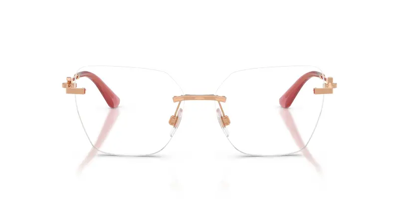 Donna DG1363 1298 Montature da vista Metallo Oro Trasparente Cat Eye Normale miniatura 3