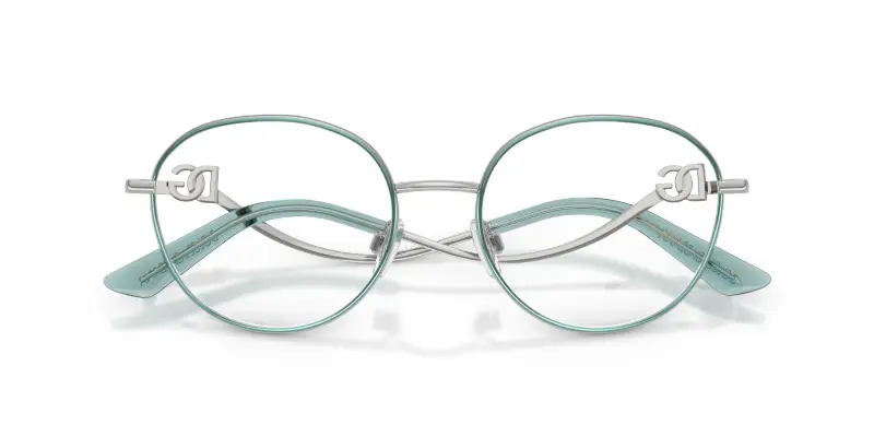 Donna DG1365 1325 Montature da vista Metallo Argento Trasparente Rotonda Normale miniatura 2