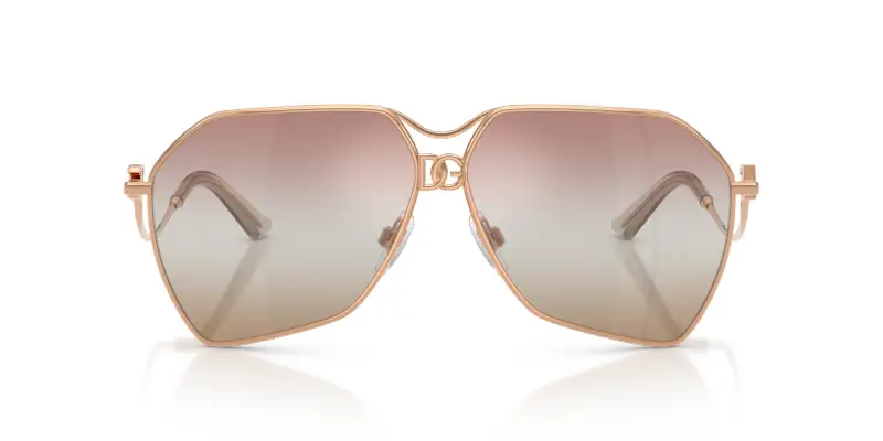 Dolce & Gabbana Occhiali da sole Donna Oro Rosa 3377828 miniatura 3