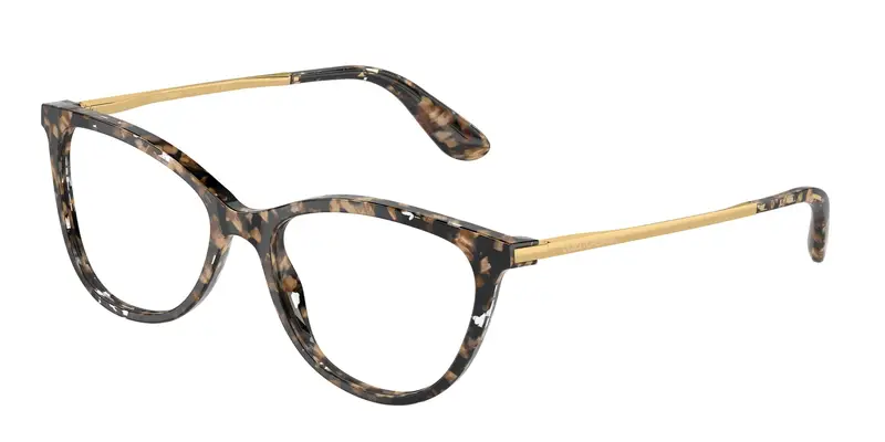 Dolce & Gabbana Donna DG3258 911 Montature da vista Acetato Nero Trasparente Farfalla Normale