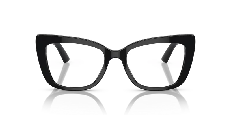 Dolce & Gabbana Donna DG3308 501 Montature da vista Acetato Nero Trasparente Cat Eye Normale miniatura 2