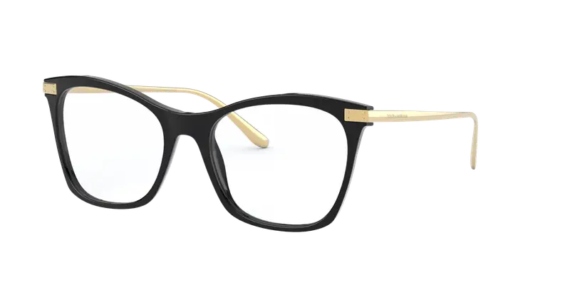 Dolce & Gabbana Donna DG3331 501 Montature da vista Plastica Nero  Squadrata