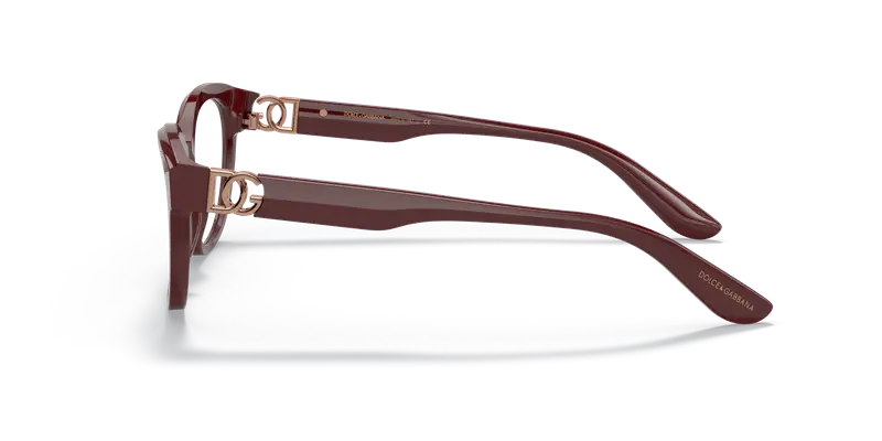 Dolce & Gabbana Donna DG3342 3091 Montature da vista Plastica Bordeaux Cat Eye miniatura 3