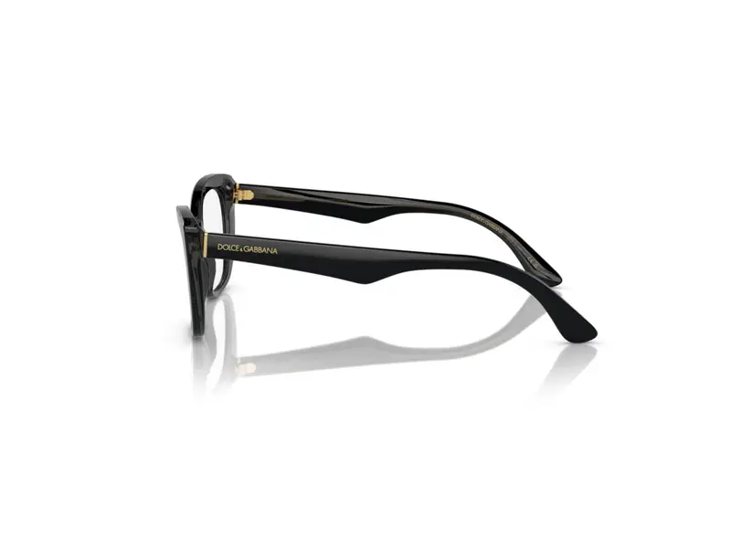 Dolce & Gabbana Donna DG3360 3246 Montature da vista Acetato Nero Trasparente Cat Eye Normale miniatura 2