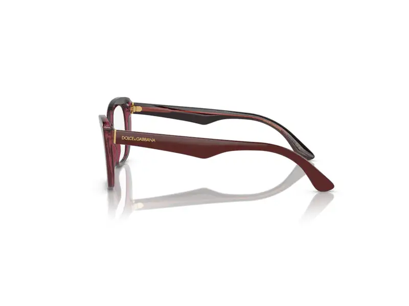 Dolce & Gabbana Donna DG3360 3247 Montature da vista Acetato Rosso Trasparente Cat Eye Normale miniatura 2