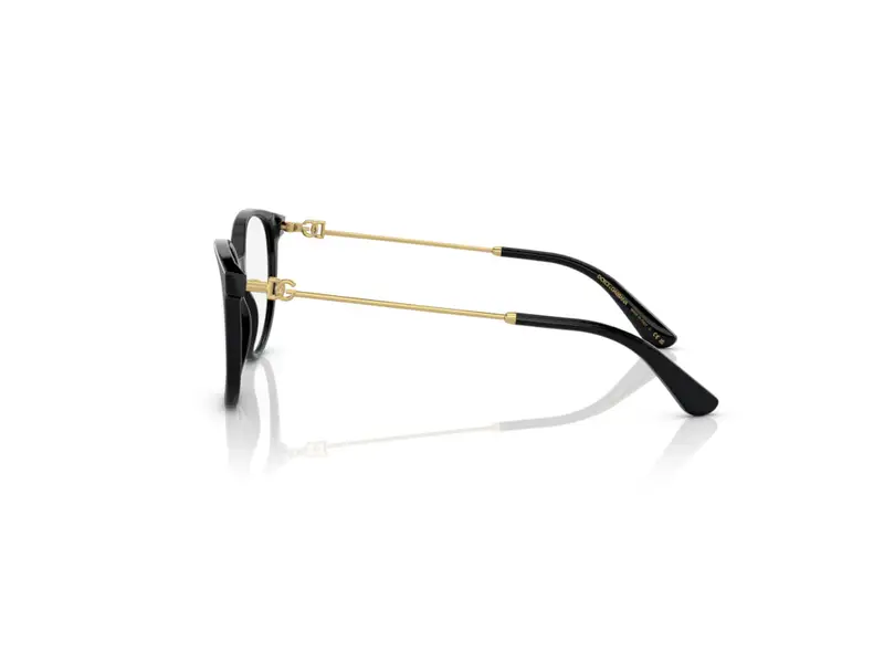 Dolce & Gabbana Donna DG3363 501 Montature da vista Acetato Nero Trasparente Farfalla Normale miniatura 2