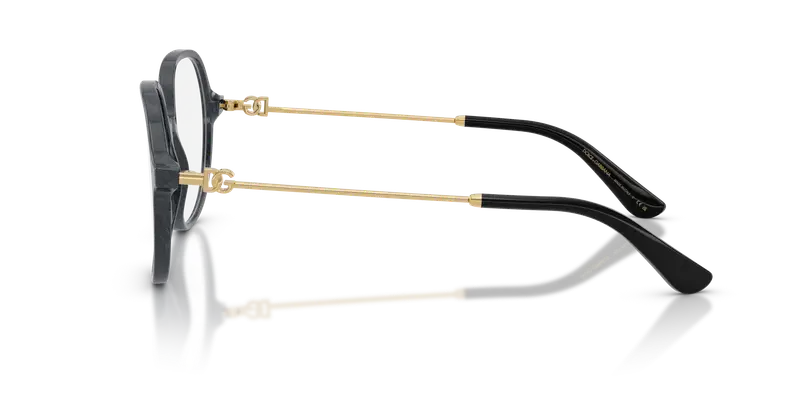 Dolce & Gabbana Donna DG3364 3441 Montature da vista Acetato Grigio Trasparente Farfalla Normale miniatura 3