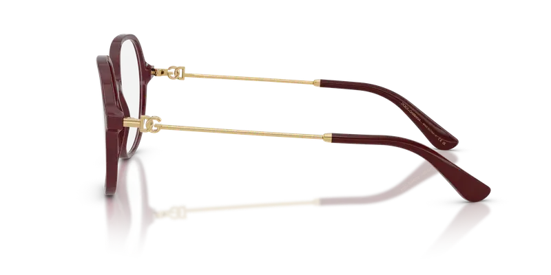 Dolce & Gabbana Donna DG3364 3442 Montature da vista Acetato Rosso Trasparente Farfalla Normale miniatura 3