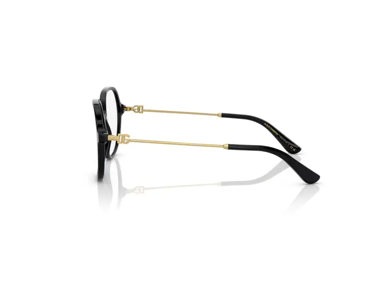 Dolce & Gabbana Donna DG3364 501 Montature da vista Acetato Nero Trasparente Farfalla Normale miniatura 2