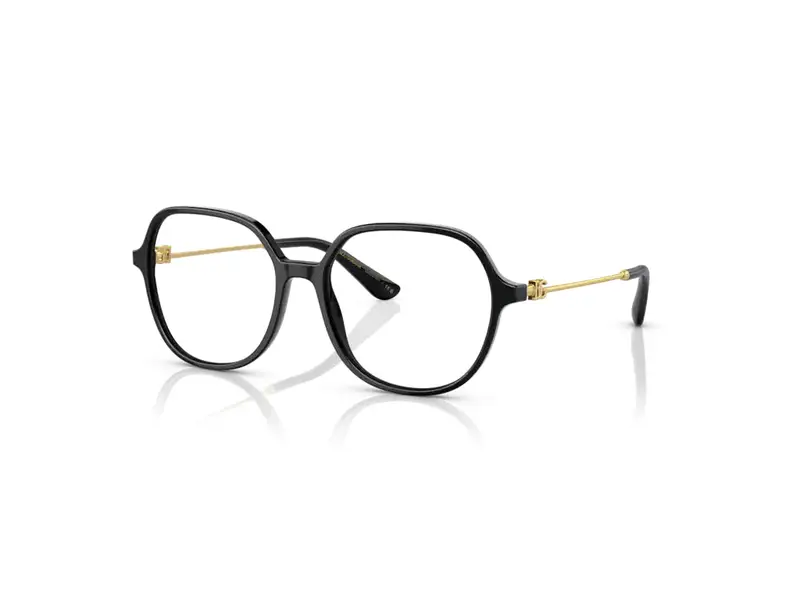 Donna DG3364 501 Montature da vista Acetato Nero Trasparente Farfalla Normale