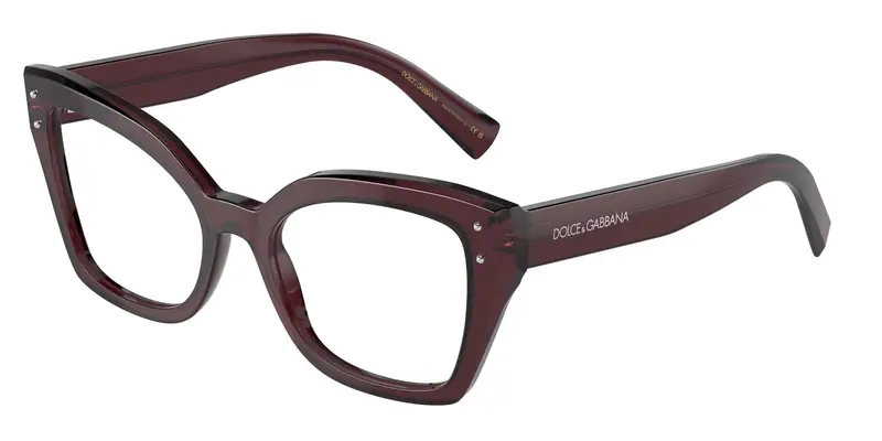 Dolce & Gabbana Donna DG3386  3045 Montature da vista Acetato Viola Trasparente Farfalla Normale