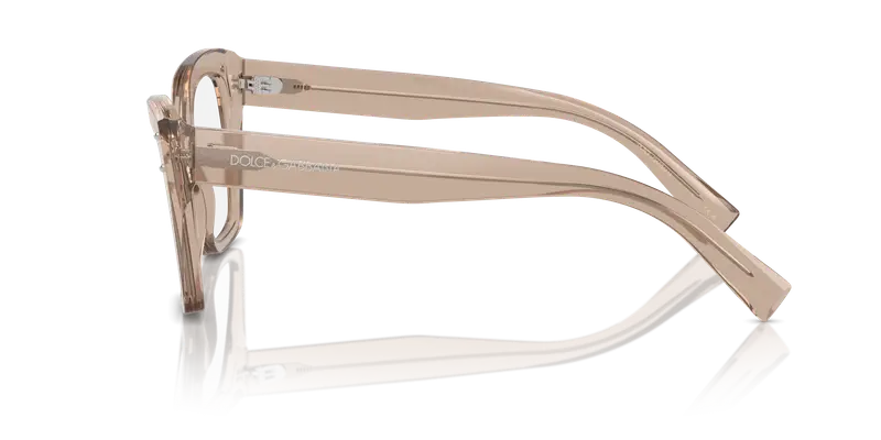 Dolce & Gabbana Donna DG3386 3432 Montature da vista Acetato Marrone Trasparente Farfalla Normale miniatura 3