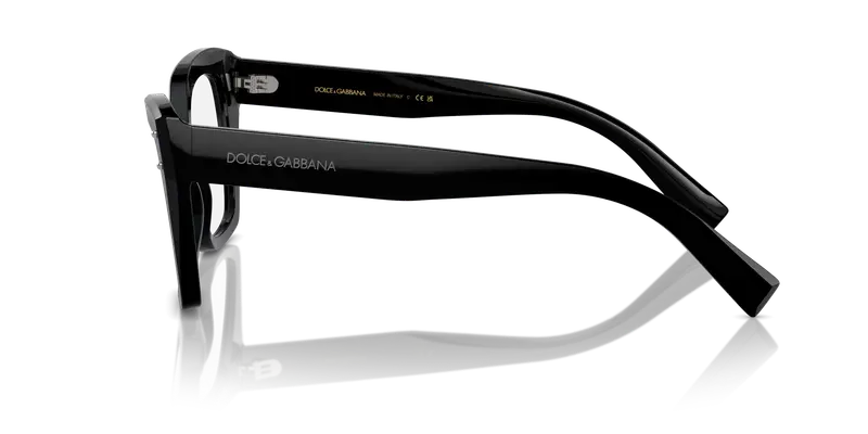 Dolce & Gabbana Donna DG3386 501 Montature da vista Acetato Nero Trasparente Farfalla Normale miniatura 3