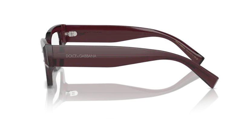 Dolce & Gabbana Donna DG3387 3045 Montature da vista Acetato Viola Trasparente Squadrata Normale miniatura 3