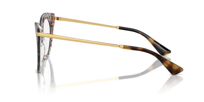 Dolce & Gabbana Donna DG3392 3217 Montature da vista Acetato Tartaruga Trasparente Farfalla Normale miniatura 3