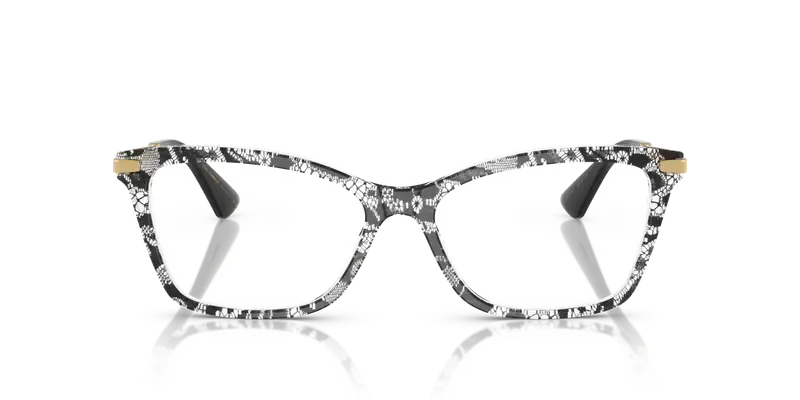 Dolce & Gabbana Donna DG3393 3287 Montature da vista Acetato Nero Trasparente Squadrata Normale miniatura 2