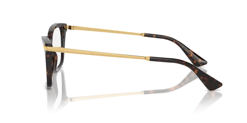 Dolce & Gabbana Donna DG3393 502 Montature da vista Acetato Tartaruga Trasparente Squadrata Normale miniatura 3