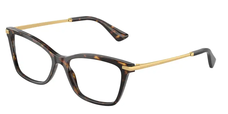 Donna DG3393 502 Montature da vista Acetato Tartaruga Trasparente Squadrata Normale