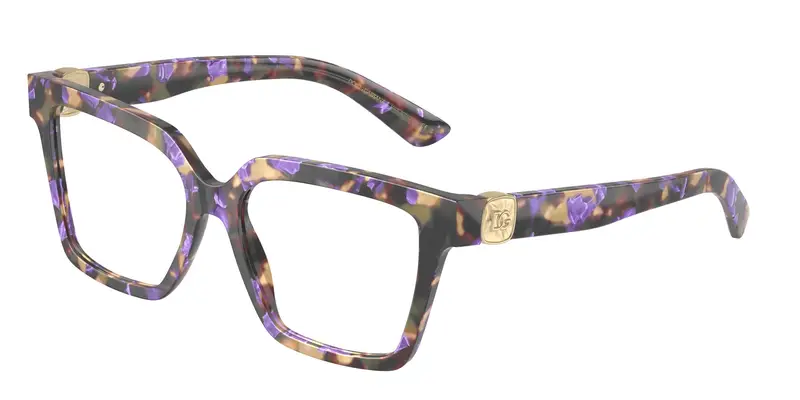 Dolce & Gabbana Donna DG3395 3439 Montature da vista Acetato Blu Trasparente Squadrata Normale