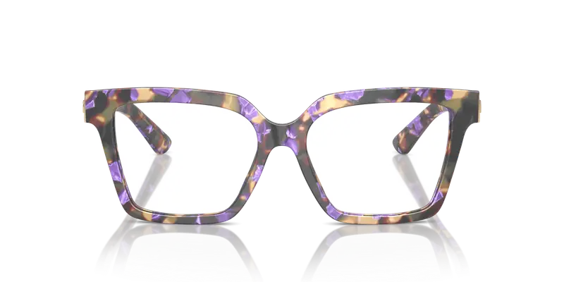 Dolce & Gabbana Donna DG3395 3439 Montature da vista Acetato Blu Trasparente Squadrata Normale miniatura 2