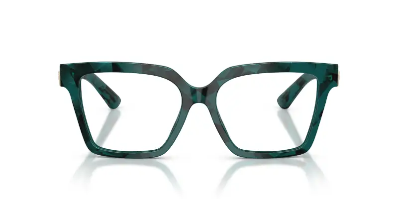 Donna DG3395 3460 Montature da vista Acetato Verde Trasparente Squadrata Normale miniatura 3