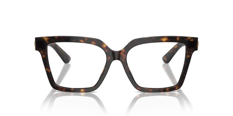 Dolce & Gabbana Donna DG3395 502 Montature da vista Acetato Tartaruga Trasparente Squadrata Normale miniatura 2